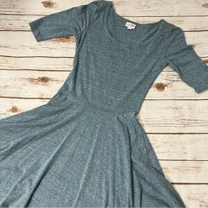 LuLaRoe Nicole Dress Size XS blue